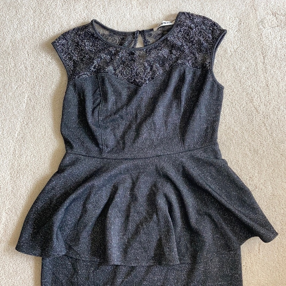 Mystic Black Shiny Dress